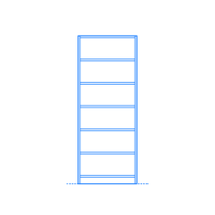 Furniture Bookcases Ikea Billy Bookcase Wide Tall Digital Sketch Svg Design, Free Vectors File